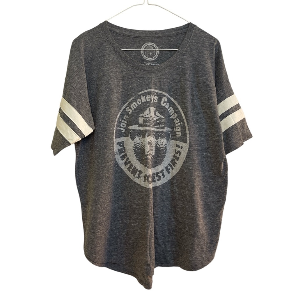 Lucky Brand Smokey Bear Graphic Tee “Prevent Forest Fires” L - Picture 1 of 6